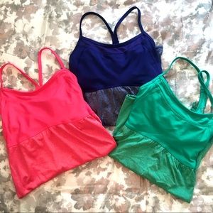 3 pairs! Champion Fit and Flare Active Tank Tops